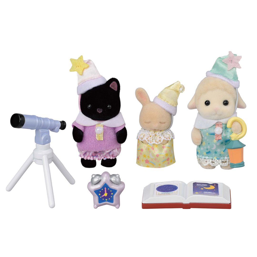 Sylvanian Families - Nursery Friends - Sleepover Party Trio