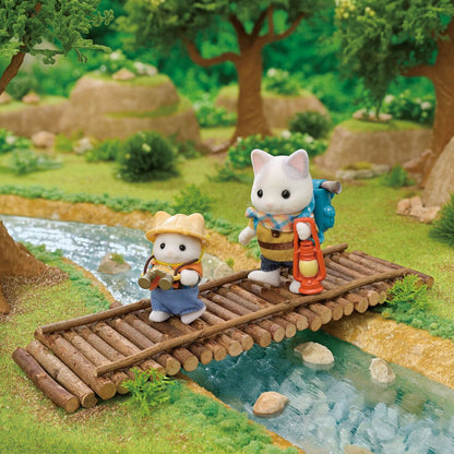 Sylvanian Families - Exciting Exploration Set - Latte Cat Brother & Baby
