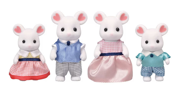 Sylvanian Families - Marshmallow Mouse Family