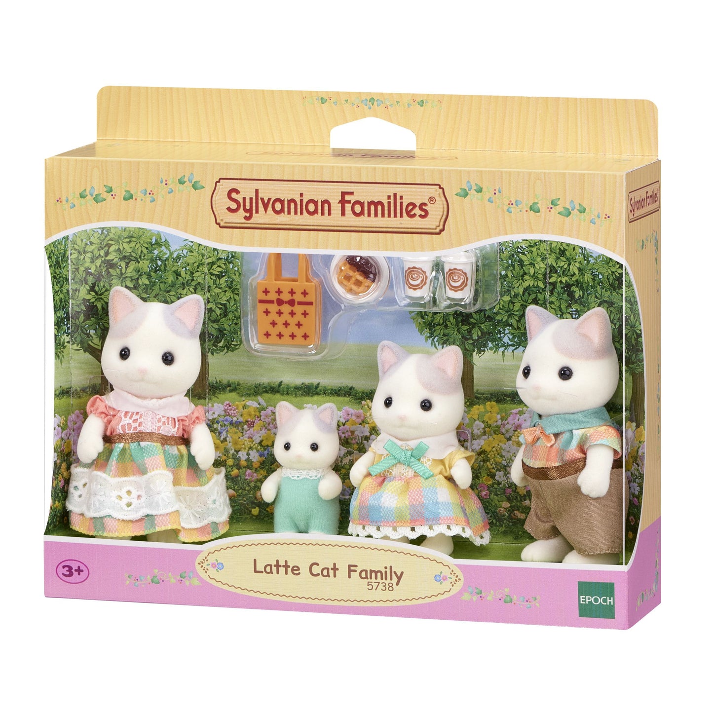 Sylvanian Families - Latte Cat Family