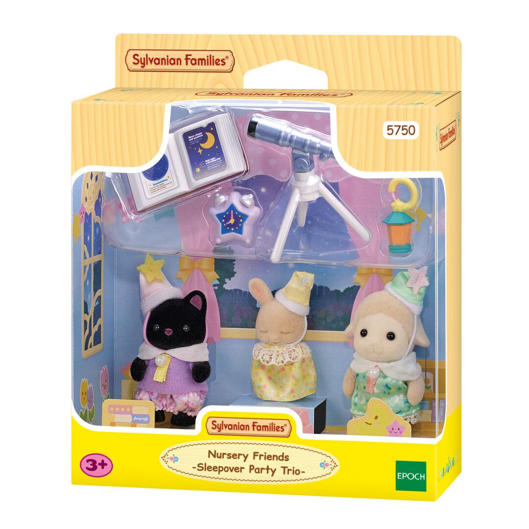Sylvanian Families - Nursery Friends - Sleepover Party Trio
